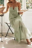 Tiered Halter Neck Cami Dress