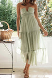 Tiered Halter Neck Cami Dress