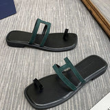 Toe Post Flats Sandals
