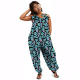 Trippy Cartoon Smiley Jumpsuit with suspender