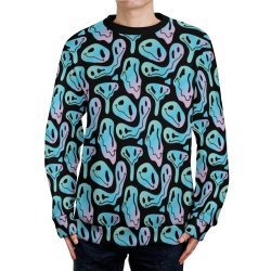 Trippy Smiley Unisex Crewneck Sweater