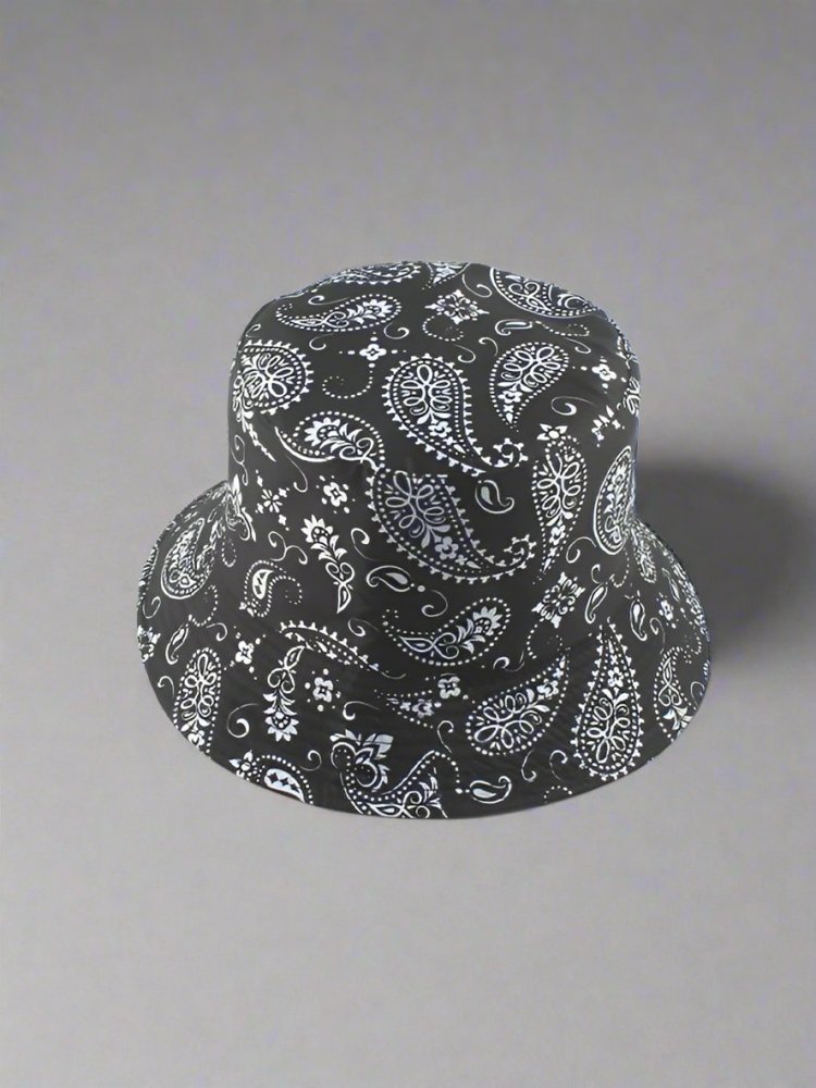 Unisex Black Pattern Design Bucket Hat - In Control Clothing