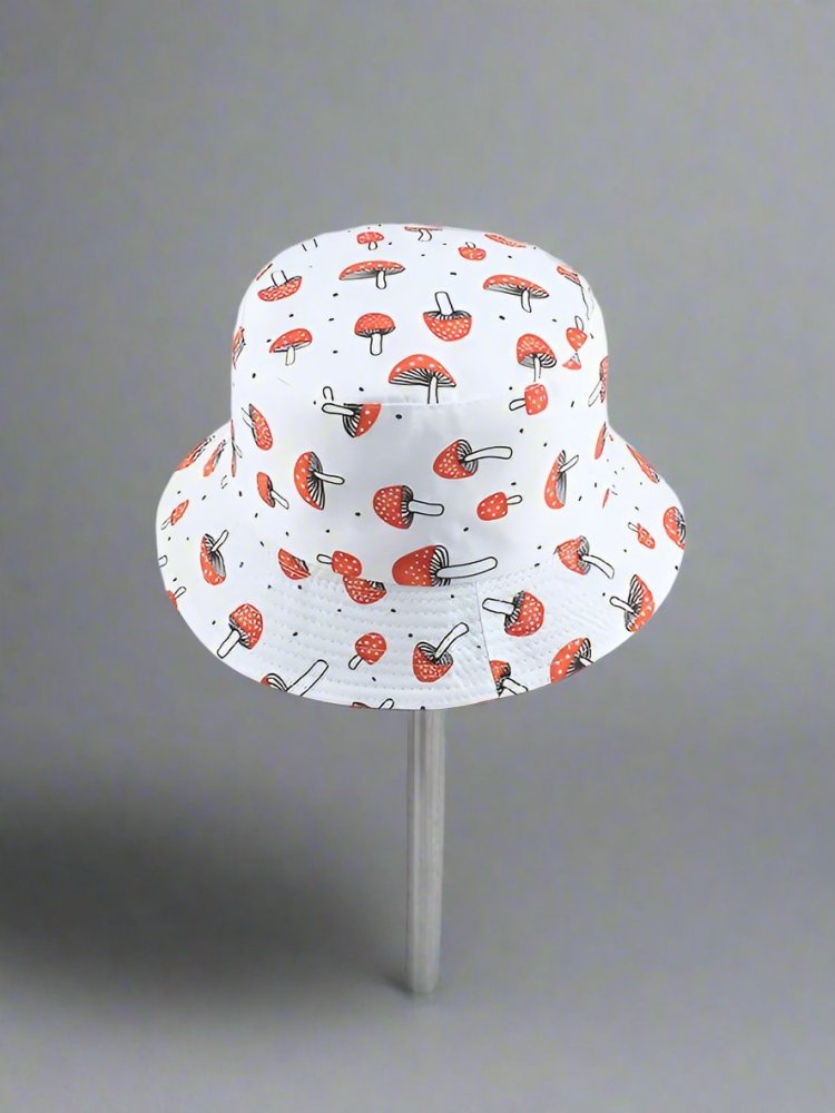 Unisex Mushroom Printed Bucket Hat - In Control Clothing