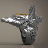Vintage Egyptian Anubis God ANKH Ring - In Control Clothing