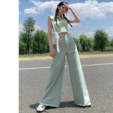 Vintage - Inspired Green Flare Jeans – High Waist Design - In Control Clothing