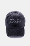 Washed DALLAS Embroidered Baseball Cap - In Control Clothing