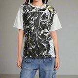 Women Graphic Grunge Retro T-shirt - In Control Clothing