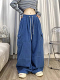 Women's Baggy Cargos with Drawstring - In Control Clothing