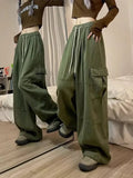 Women's Baggy Cargos with Drawstring - In Control Clothing