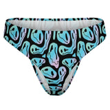 Womens Cartoon Smiley Bikini Bottom