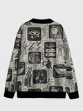 Womens Egyptian Hieroglyphics Cardigan