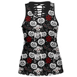 Women's Goth Aesthetic Hollow Out Tank Top