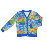 Women's Helvetica Aqua Aero Cardigan