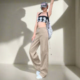 Women’s Low Waist Cargo Pants – Vintage Y2K Street Style - In Control Clothing