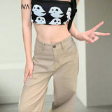 Women’s Low Waist Cargo Pants – Vintage Y2K Street Style - In Control Clothing