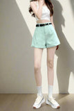 Womens Pastel Solid Shorts - In Control Clothing
