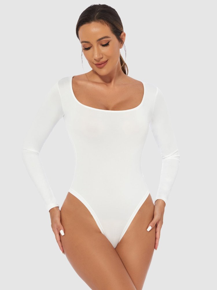 Women’s Scoop Neck Bodysuit – Sleek, Comfortable & Versatile - In Control Clothing