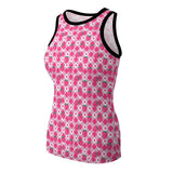 Womens Sleeveless Strawberry Plaid Tank Top - In Control Clothing