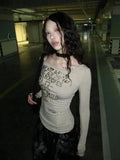 Women's Slim Fit Graphic Tee - Long Sleeve Y2K Goth Fashion - In Control Clothing