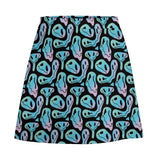Womens Trippy Cartoon Short skirt