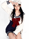 Women's Y2K Harajuku Dress Set - Sweet Jfashion Coat with Short Collar - In Control Clothing