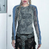 Y2k Aesthetic Grunge Butterfly T-shirt - In Control Clothing