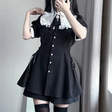 Y2K Gothic Dress - Jfashion Style Party Wear - In Control Clothing