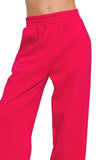 Zenana Fleece Drawstring Pants With Pocket