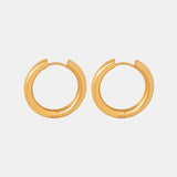 18K Gold-Plated Hoop Earrings - In Control Clothing
