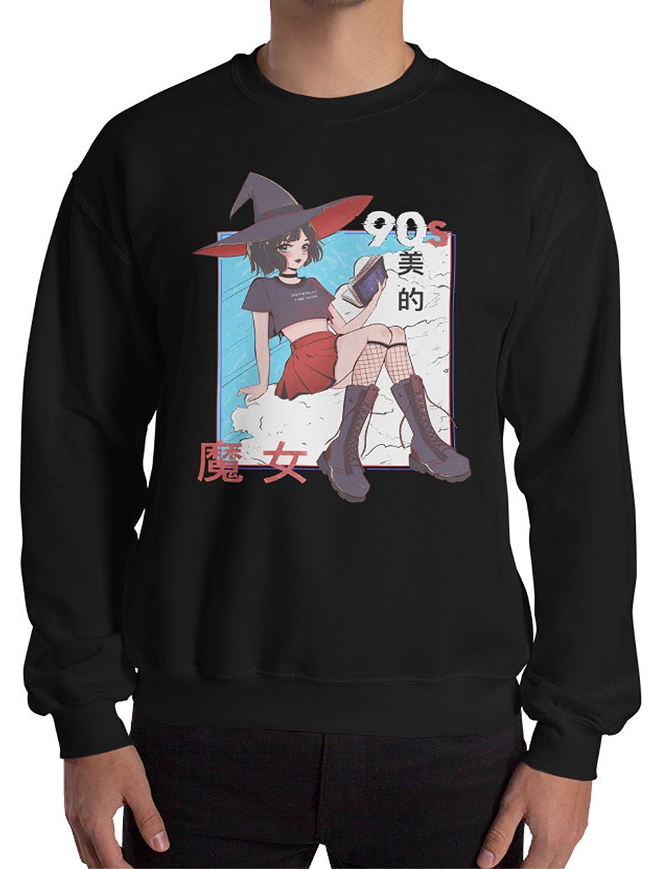 90's Aesthetic Witch Sweatshirt - In Control Clothing