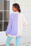 Cute Color Block Cardigan