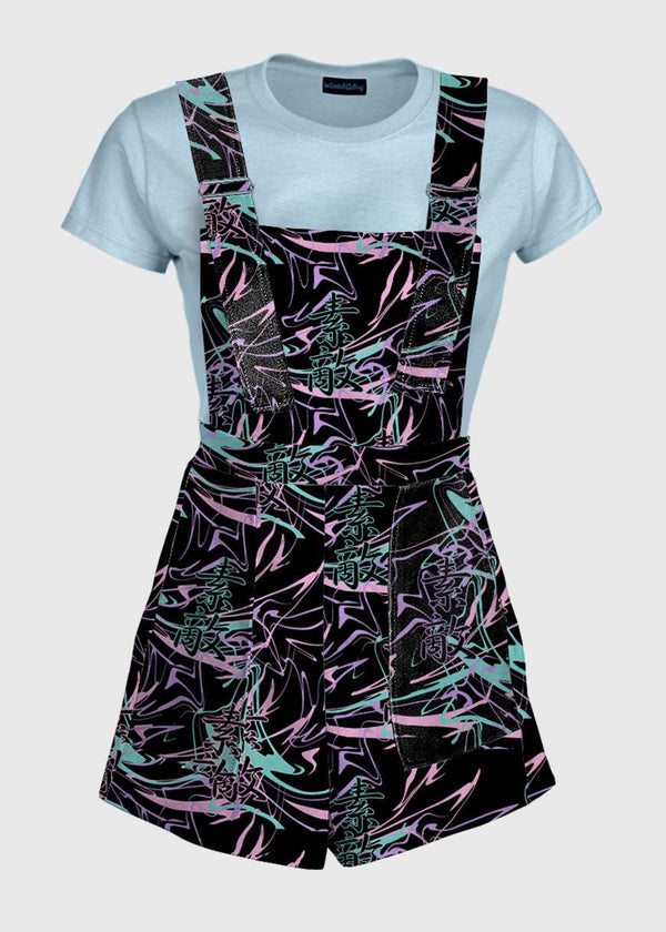 Abstract Black Overalls