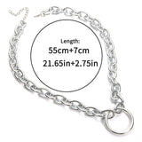 Aesthetic O-Ring Chain Necklace - In Control Clothing