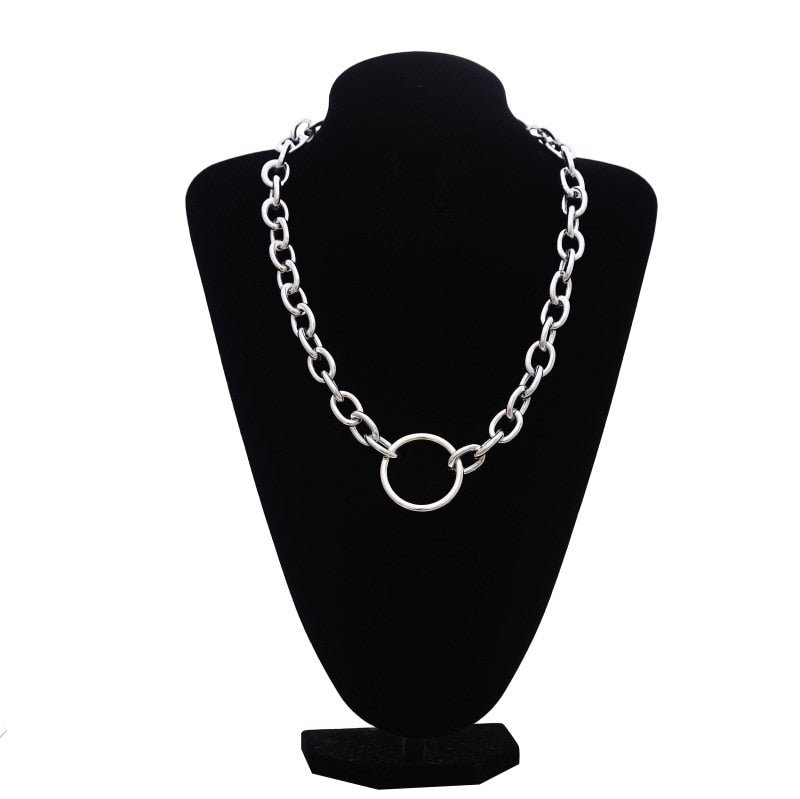 Aesthetic O-Ring Chain Necklace - In Control Clothing