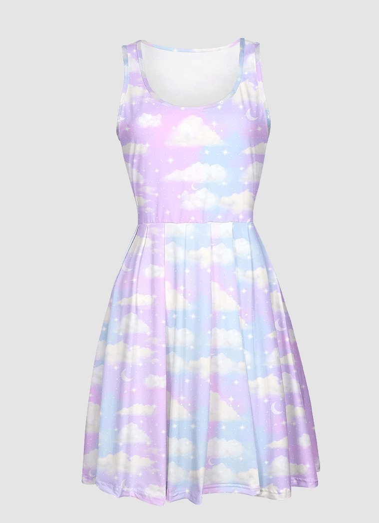 Angelic Sky Dress - In Control Clothing