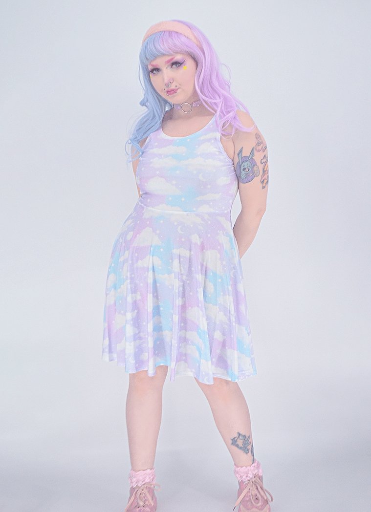 Angelic Sky Dress - In Control Clothing