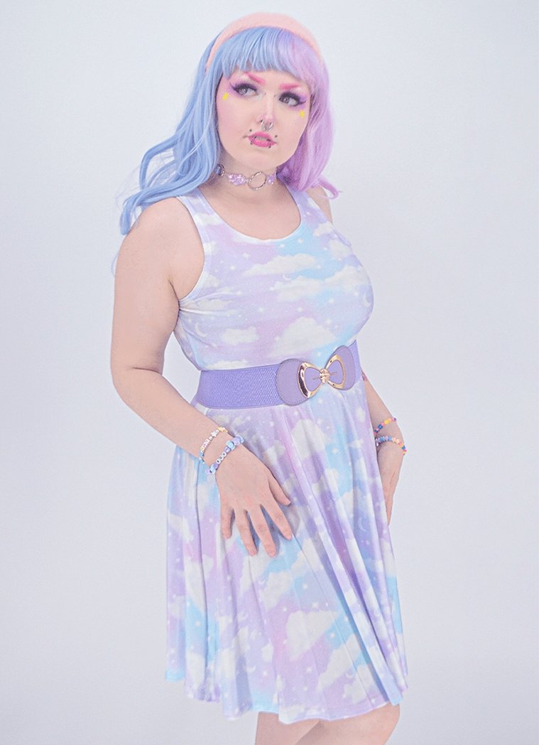 Angelic Sky Dress - In Control Clothing