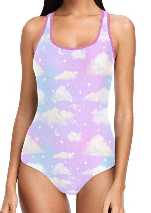 Kawaii Angelic Sky One Piece Women's Swimsuit