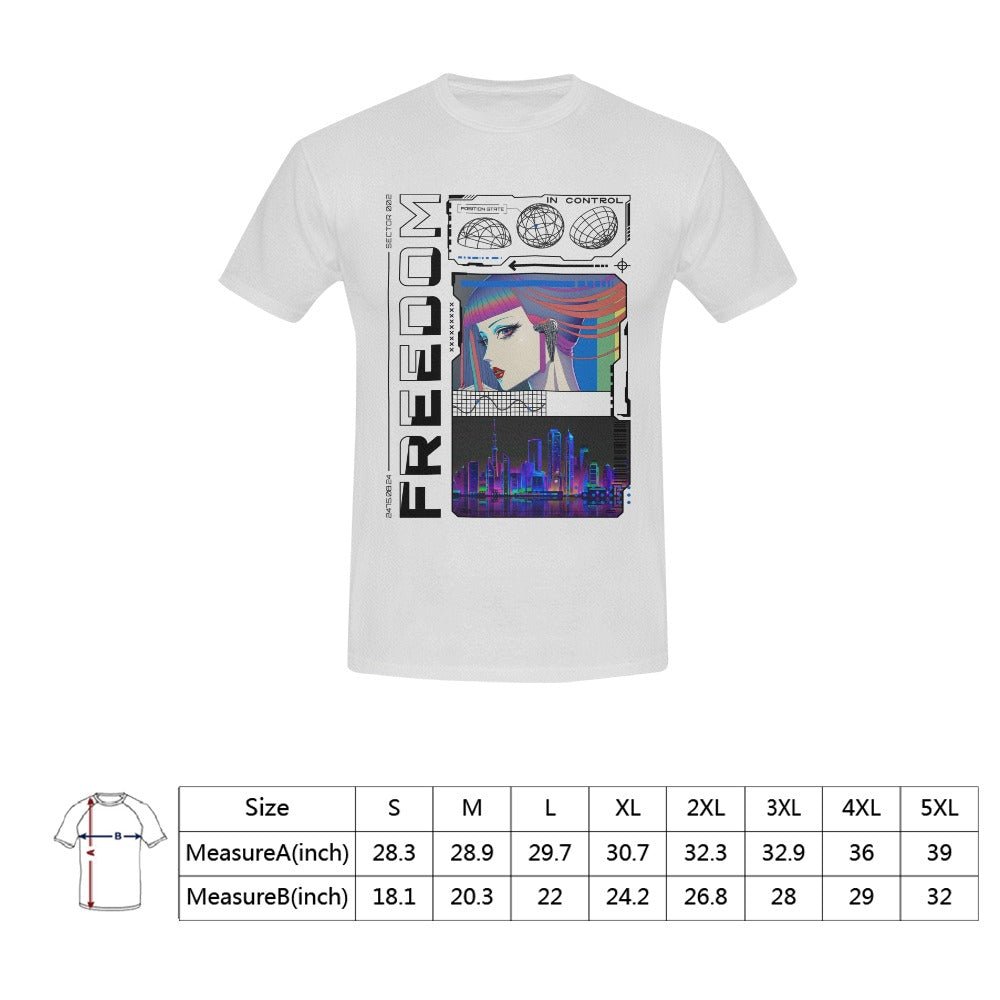 Anime Cyber City Streetwear Tshirt - In Control Clothing