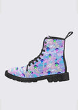 Anime Eye Pattern Women's Combat Boots - In Control Clothing