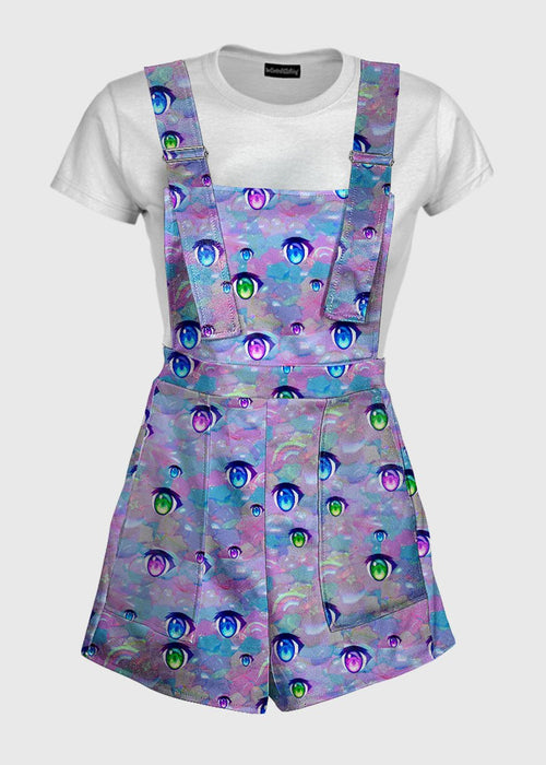 Anime Eyes Decora Kei Overalls