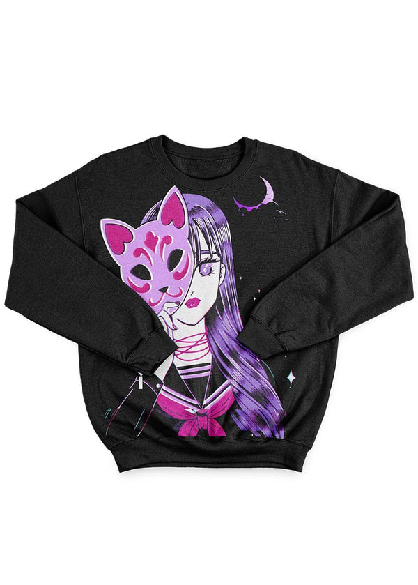 Anime Mystic Night Crewneck Sweatshirt