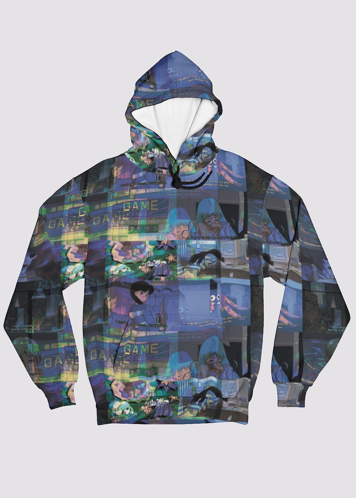 Anime Vaporwave Glitch Hoodie - In Control Clothing