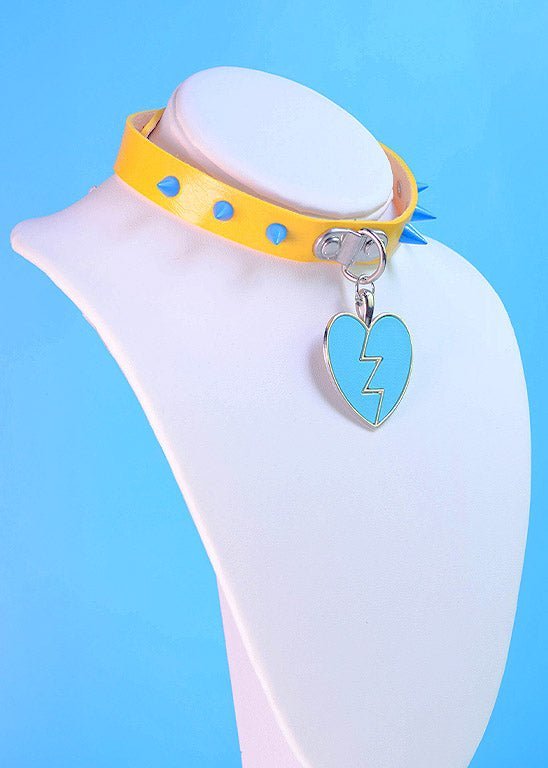 Aoi Heart Spike Choker Necklace - In Control Clothing