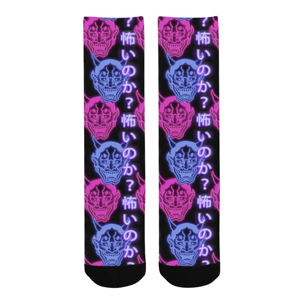 Japanese Hannya Crew Socks