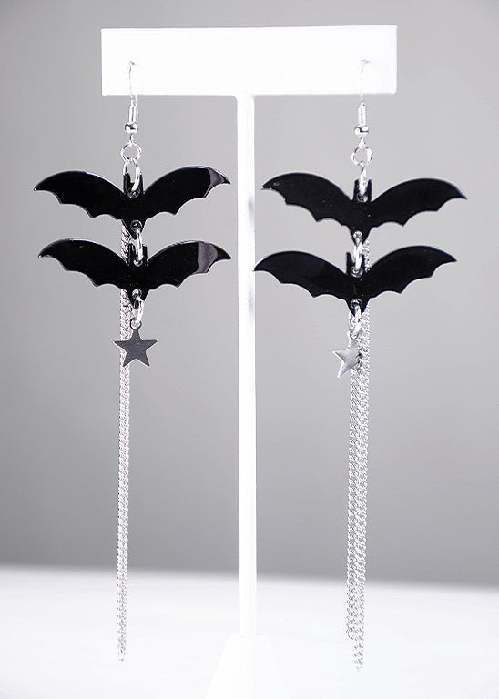 Bat Charm Earrings - In Control Clothing