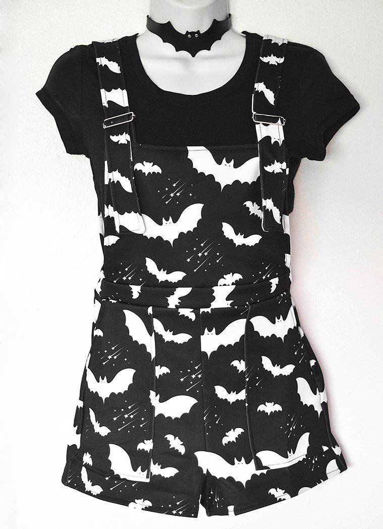 Bat Pattern Overalls - In Control Clothing