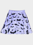 Bat Pattern Skirt - In Control Clothing