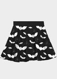 Bat Pattern Skirt - In Control Clothing