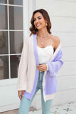 Cute Color Block Cardigan